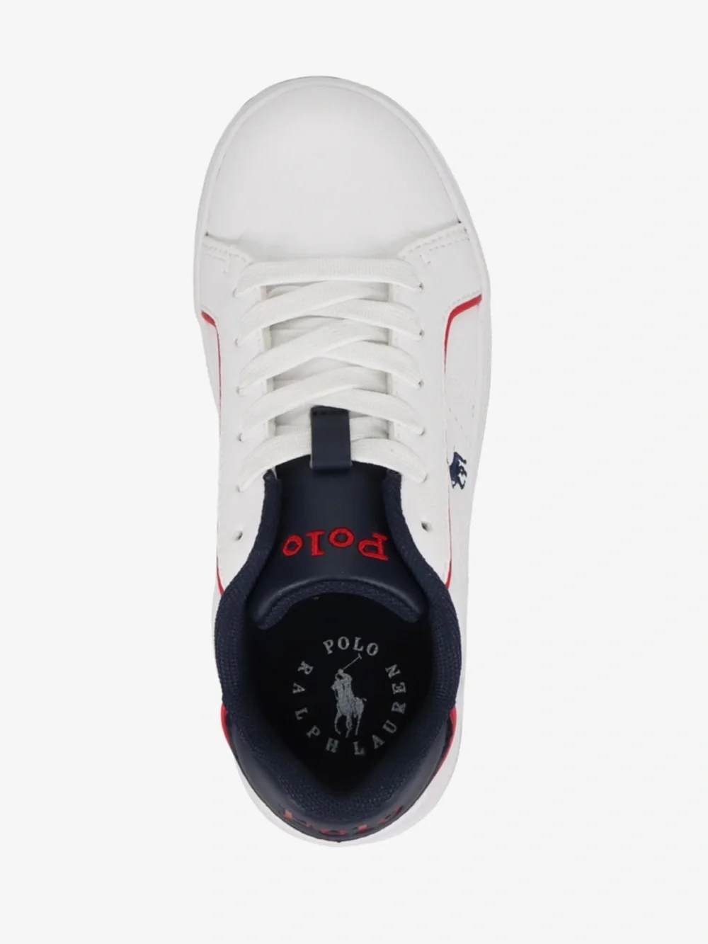Polo Ralph Lauren Girls’ White/Navy Sneakers Heritage Court III—2